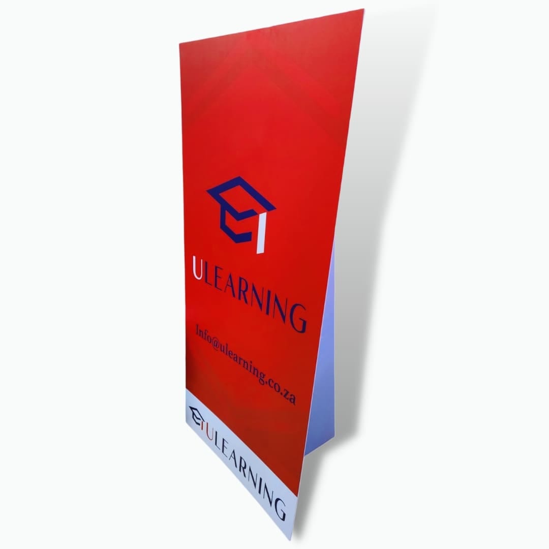 24hrMedia Red Ulearning Standee