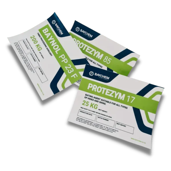 chemical product labels printed by printing company in Cape Town