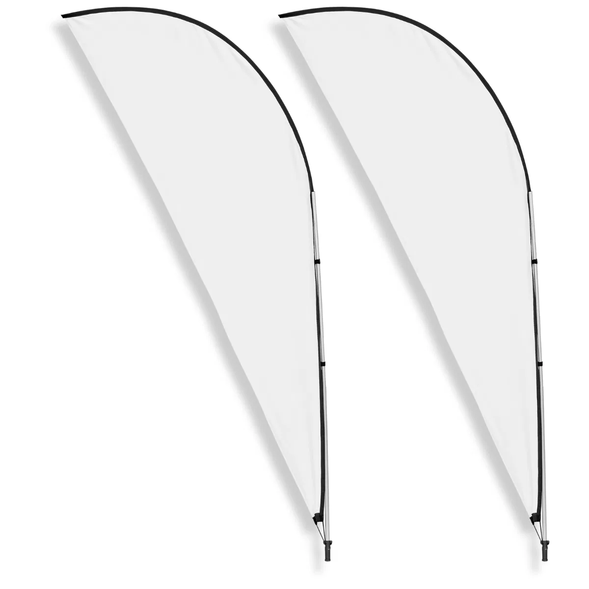 Dye-sublimated Ultrasheen material for Sharkfin Banners