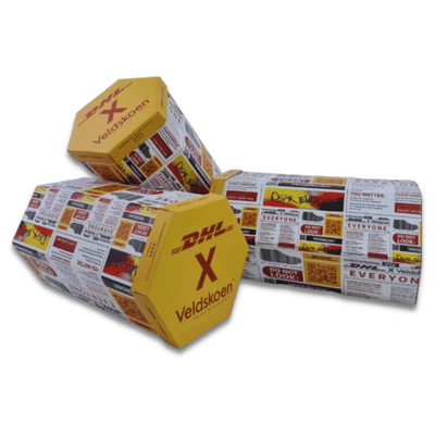 branded custom packaging box with unique die-cut shape