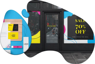 contravision window graphics and branded stationery printed in Cape Town